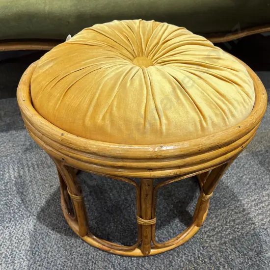 Cane Footstool