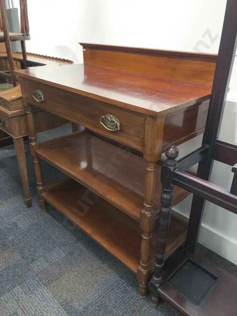 Edwardian Mahogany Dumb Waiter Image 1++
