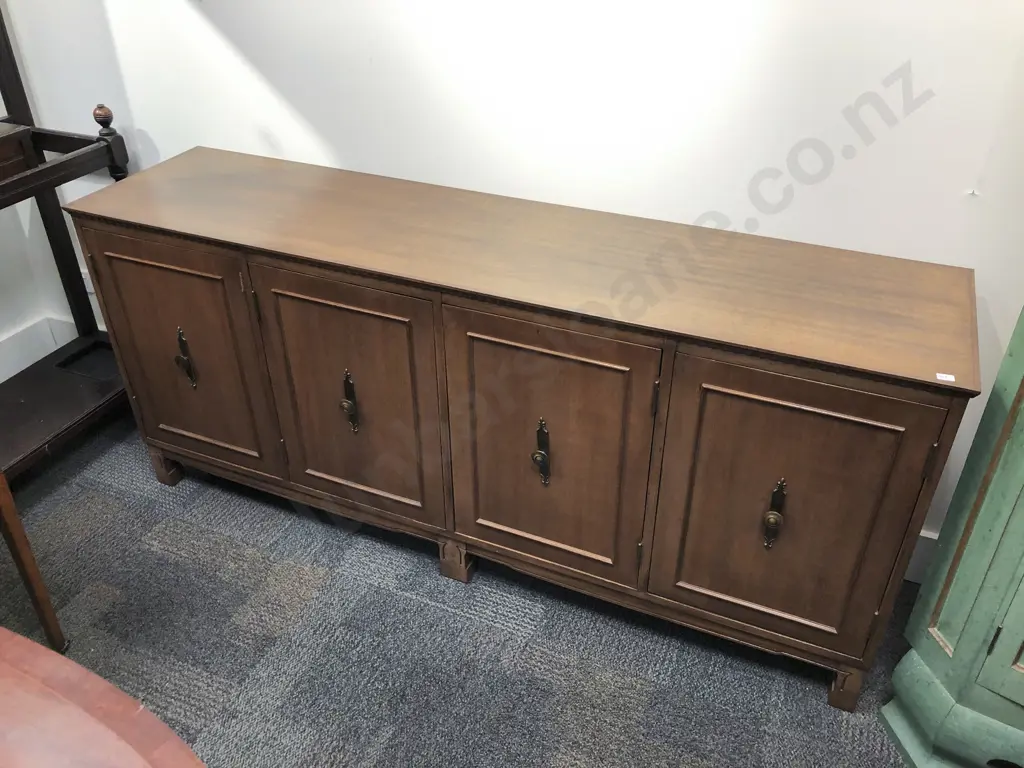 Repro. Mahogany Four Door Sideboard Image 1++