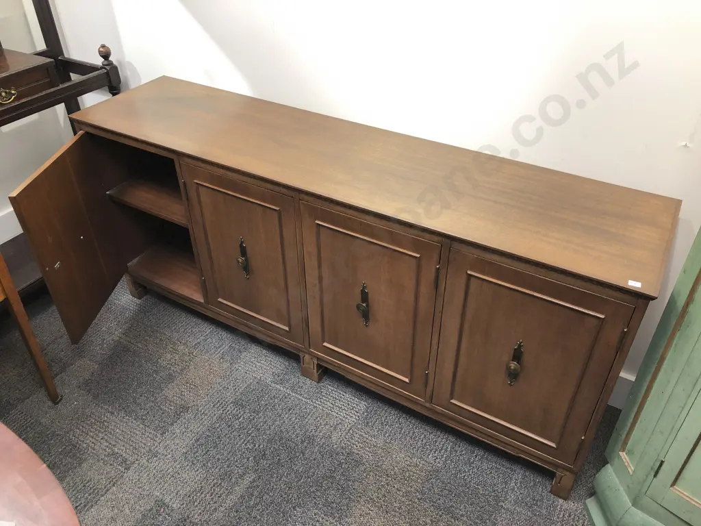Repro. Mahogany Four Door Sideboard Image 1++