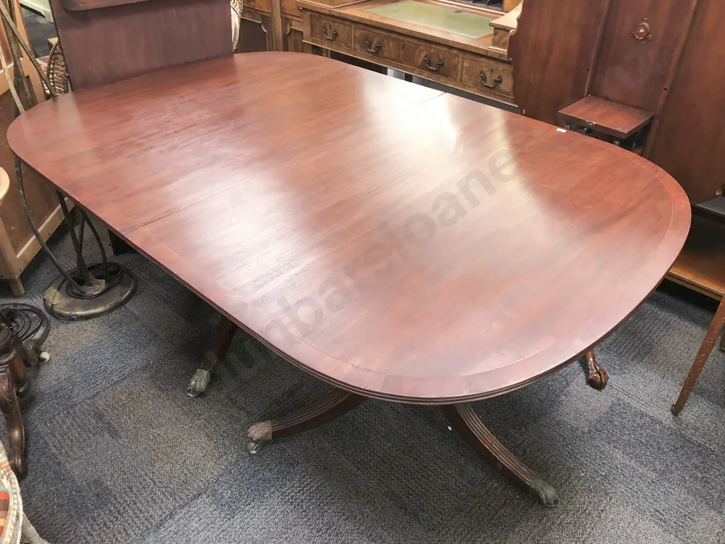 Victorian Mahogany D End Extn Dining Table Image 1++