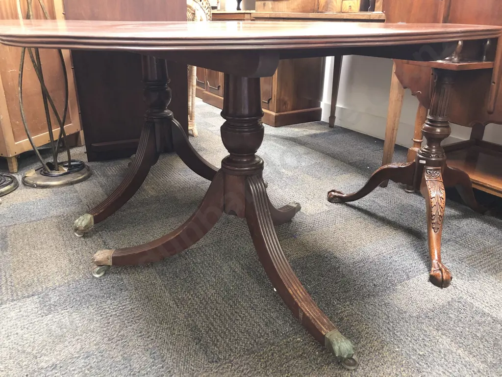 Victorian Mahogany D End Extn Dining Table Image 1++