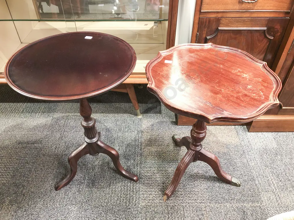 Two Tripod Based Wine Tables Image 1++