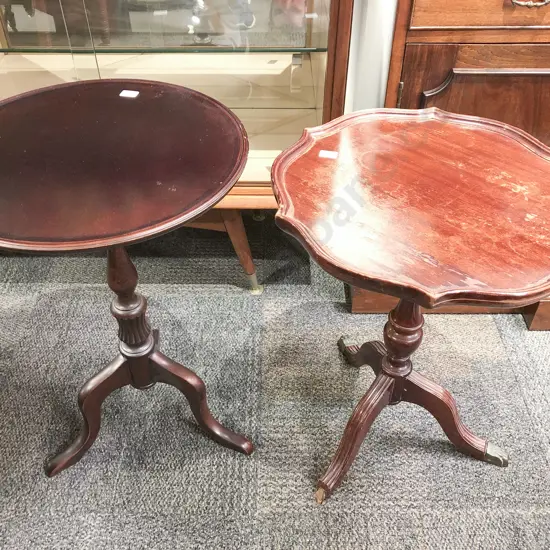 Two Tripod Based Wine Tables