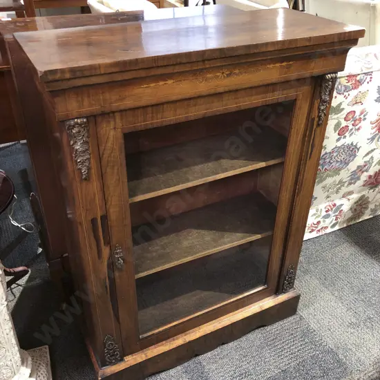 Victorian Inlaid Walnut Pier Cabinet