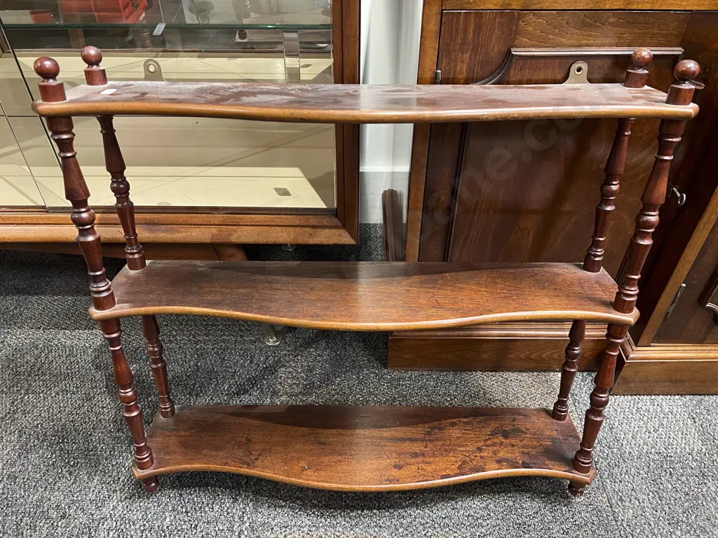 Mahogany What Not Wall Shelf Image 1++