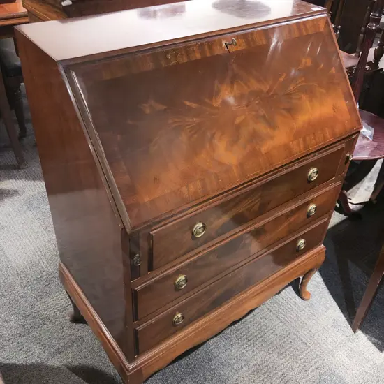 Repro. Mahogany Writing Bureau