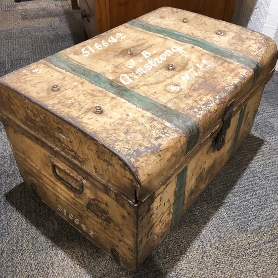 Vintage NZ Tin Trunk