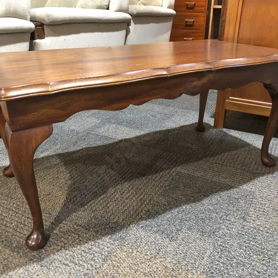 Mahogany D End Hall Table & Rectangular Coffee Table