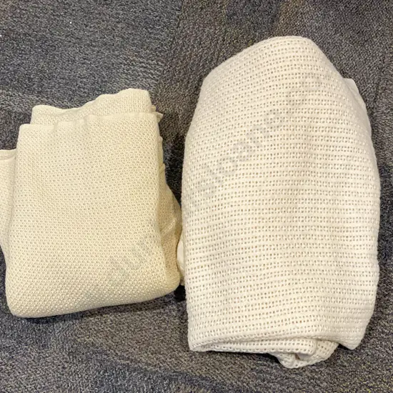 Two Woollen Aircell Blankets