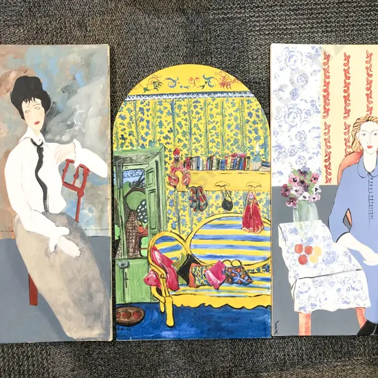 Susan Adams - Three Works - Acrylic on Canvas