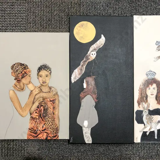 Susan Adams - Three Works - Acrylic on Canvas