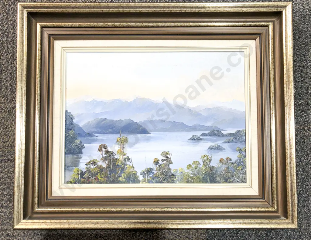 Colleen Hamilton - Lake Manapouri - Oil on Board Image 1++