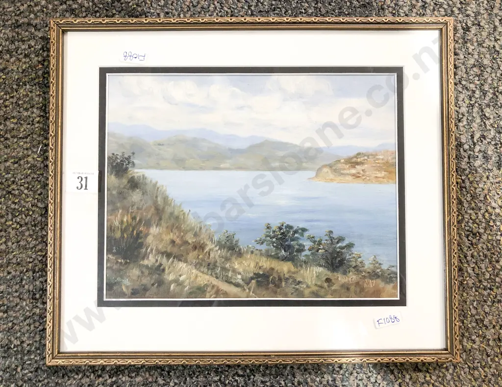 Mrs Langsford - Point Halswel Wellington - Oil on Board Image 1++