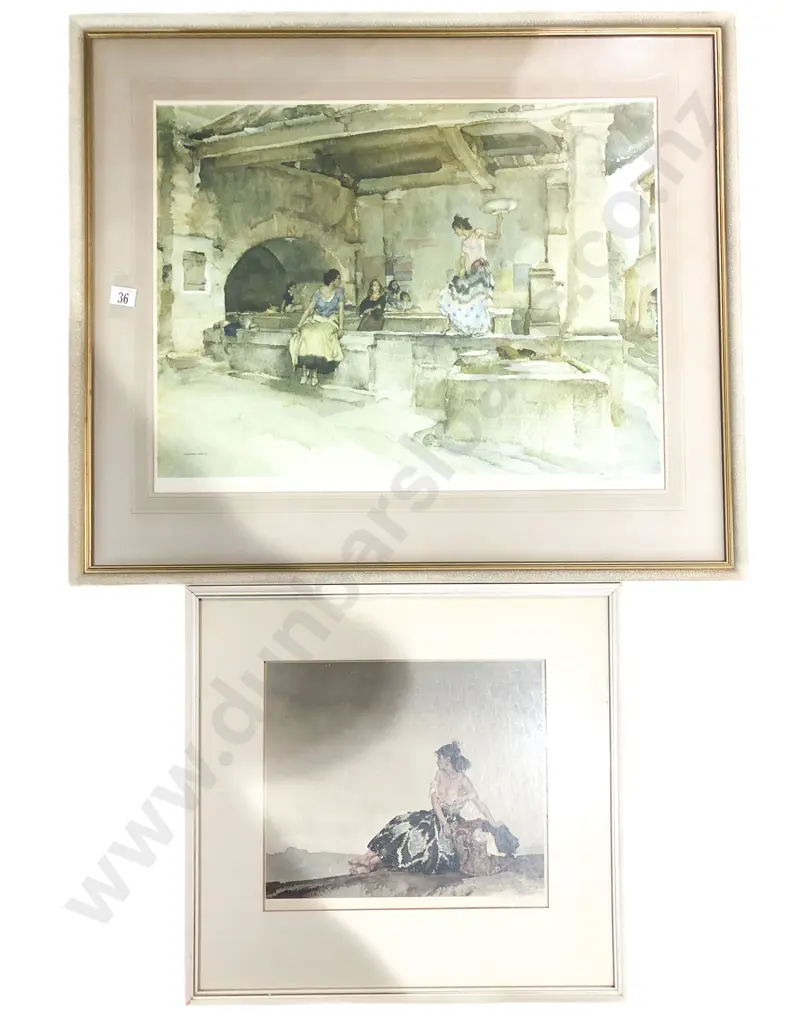 Two Signed William Russell Flint Prints Image 1++