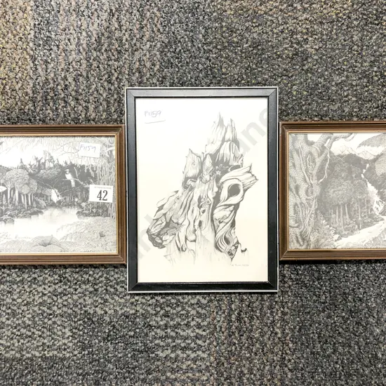 Three Small Rei Hamon Prints