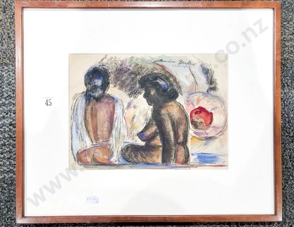 Unknown Artist - Figure Study - Mixed Media Image 1++