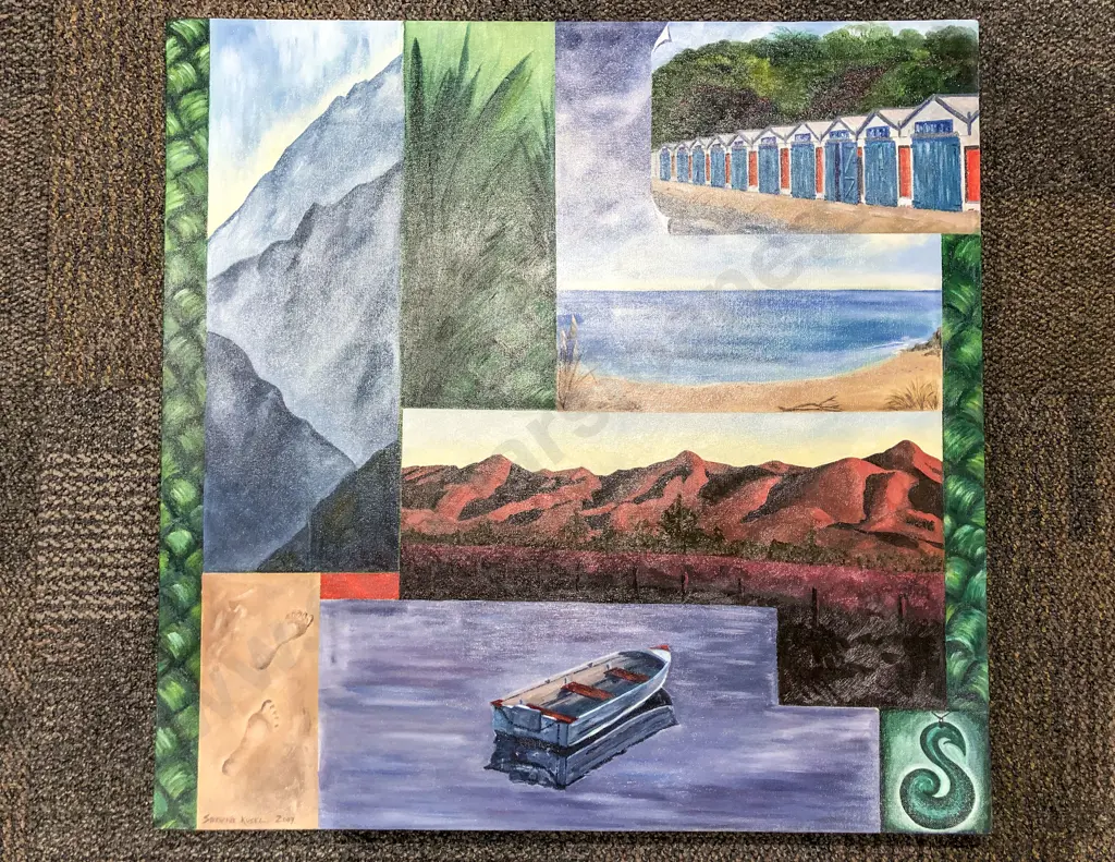 Stephanie Kusel - Wellington Snippets - Acrylic on Canvas Image 1++