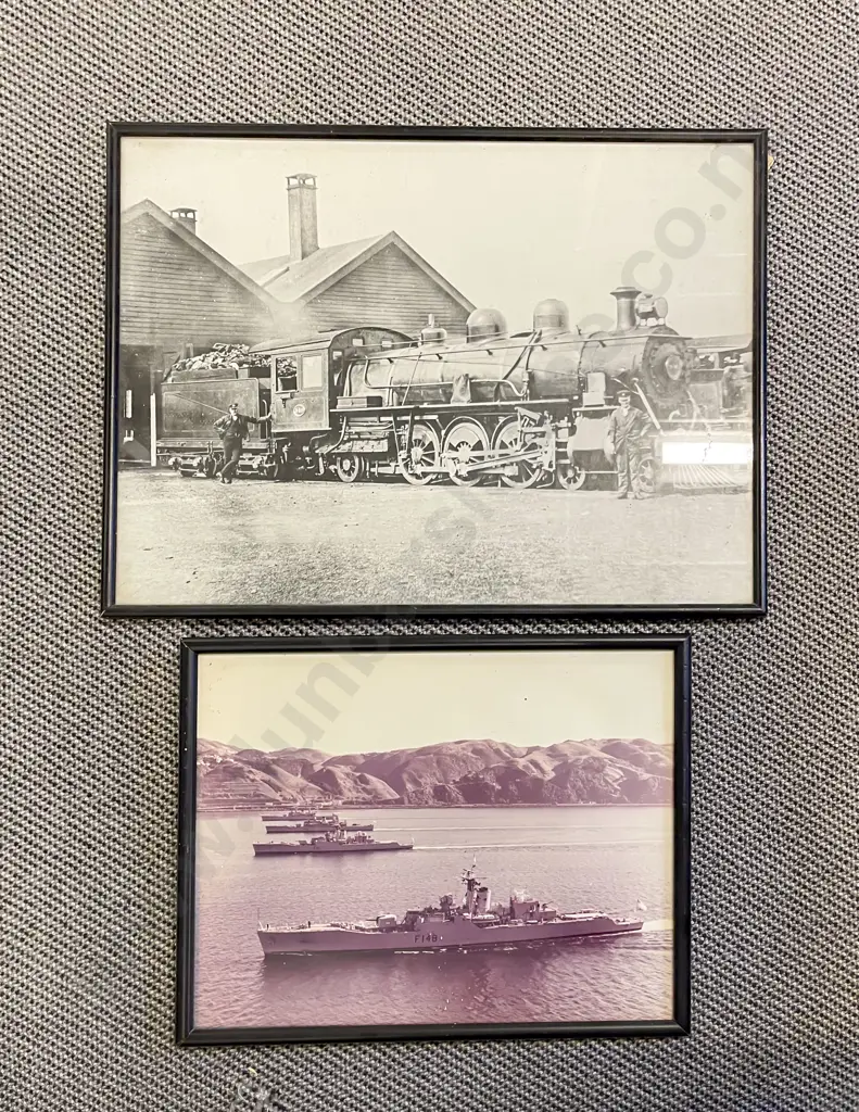 Two Vintage Oil Landscapes with Four Assorted Prints Image 1++