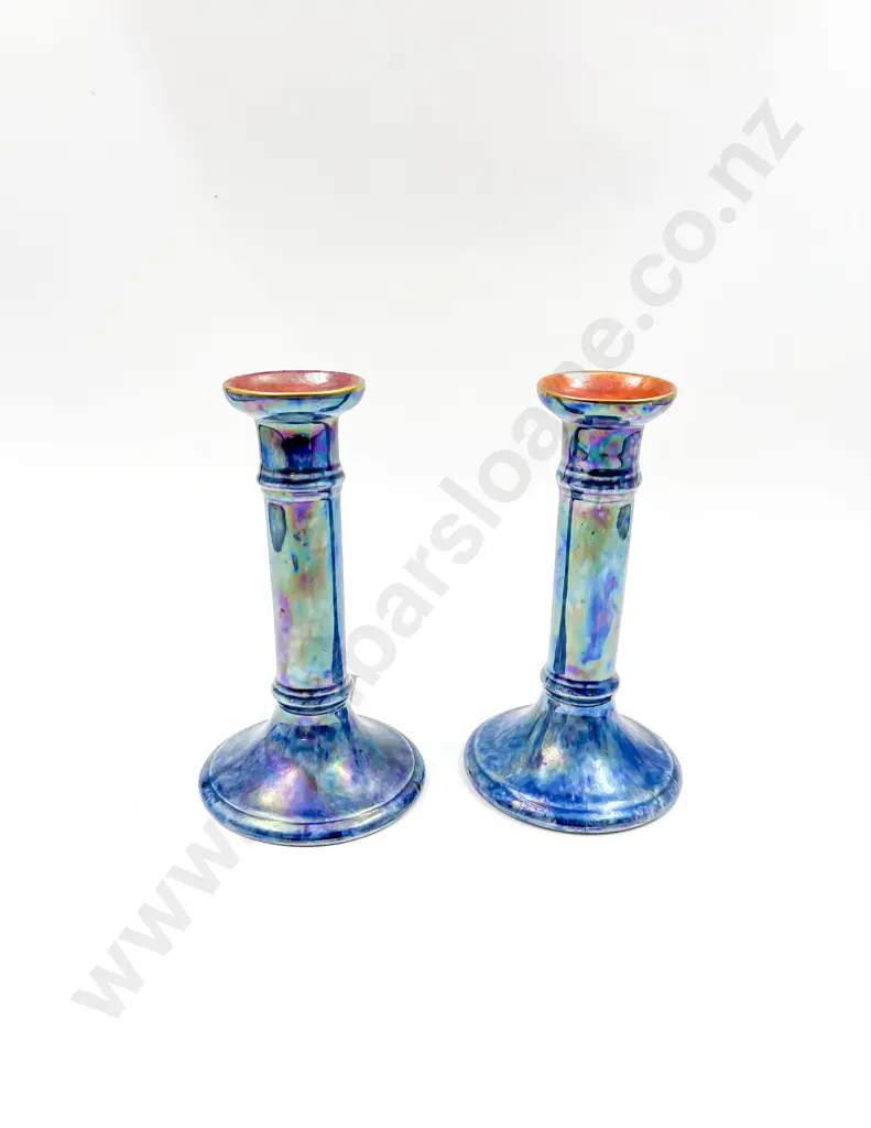 Two Grimwades Byzanta Ware Candlesticks Image 1++