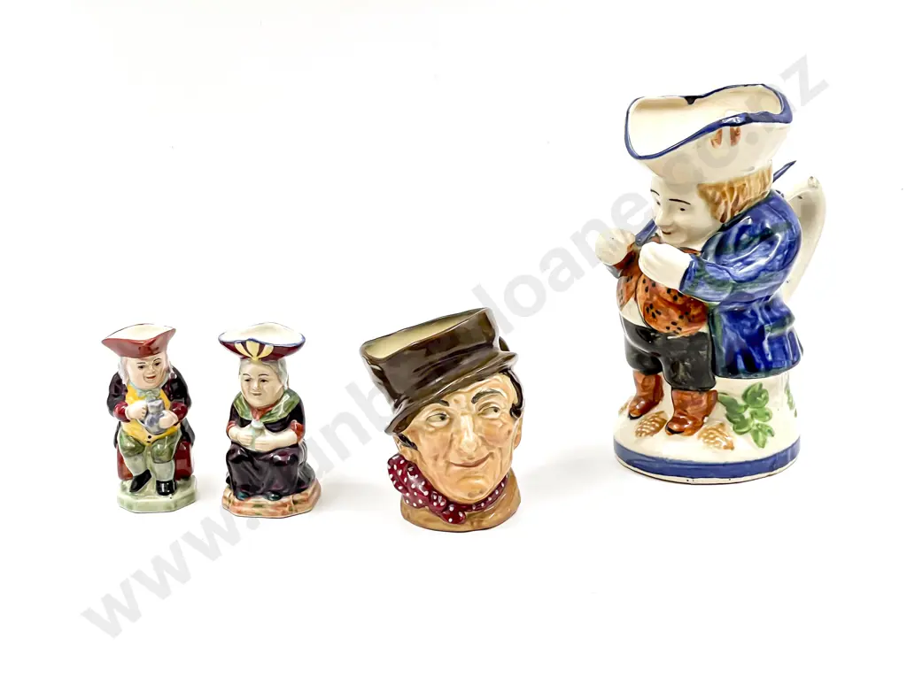 Four Assorted Toby Jugs together with RD Character Jug Image 1++