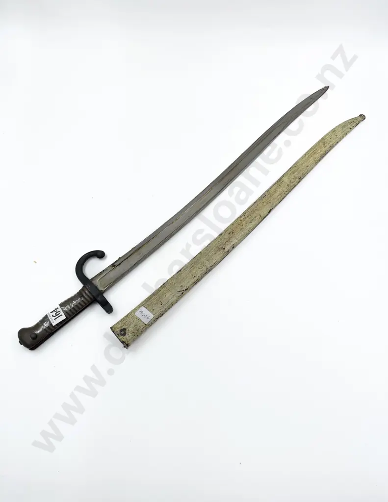 French Chassepot Bayonet May 1810 with Steel Scabbard Image 1++