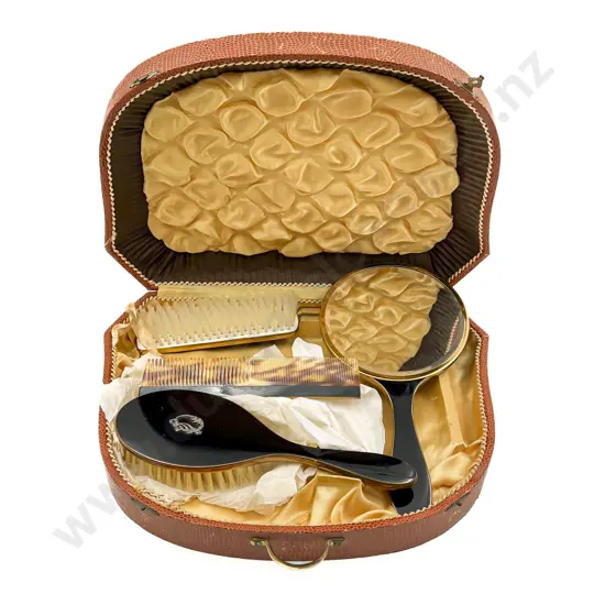 Vintage Cased Four Piece Vanity Set