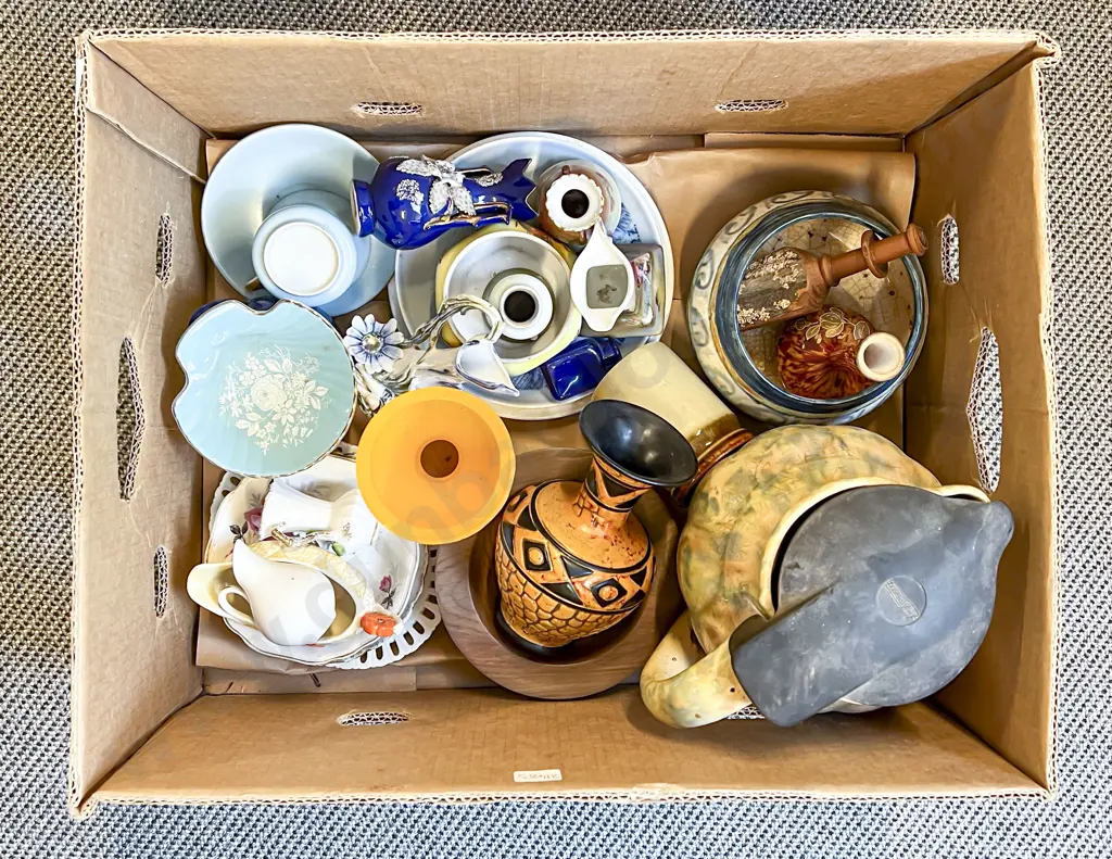 Two Boxes of Assorted China Image 1++