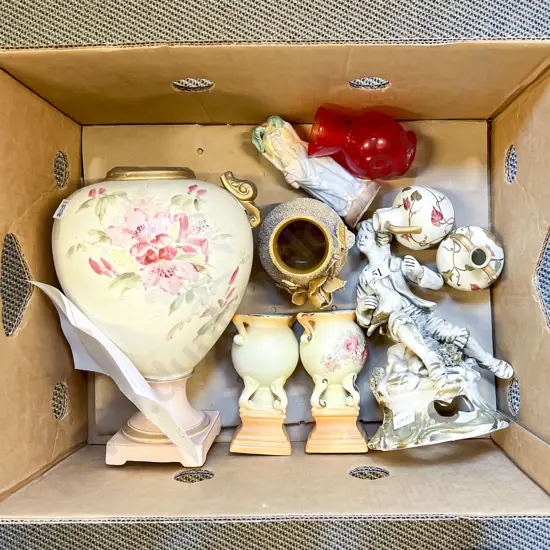 Two Boxes of Assorted China