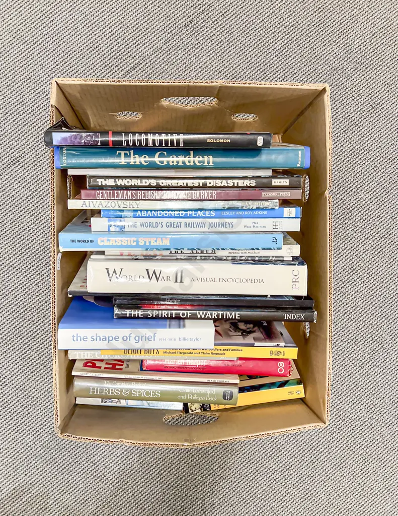 Box Quantity of Assorted Books Image 1++