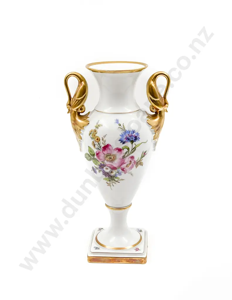 Hand Painted Double Handled Vase Image 1++