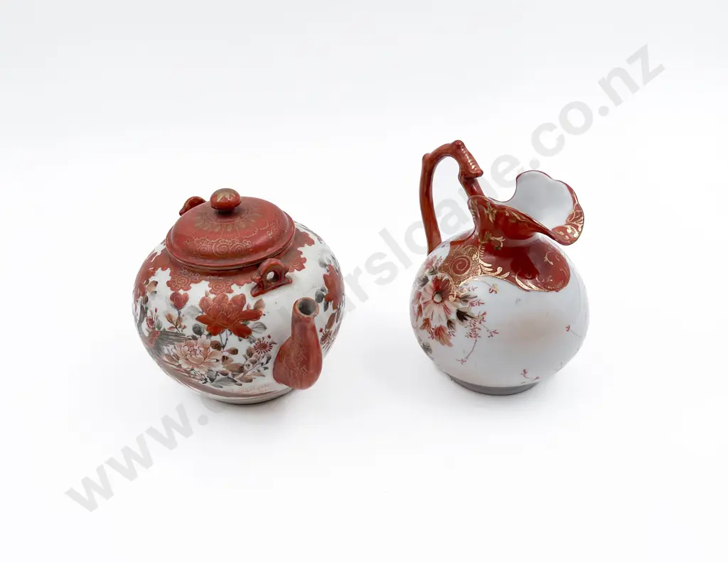 Japanese Kutani Ewer With Teapot Image 1++