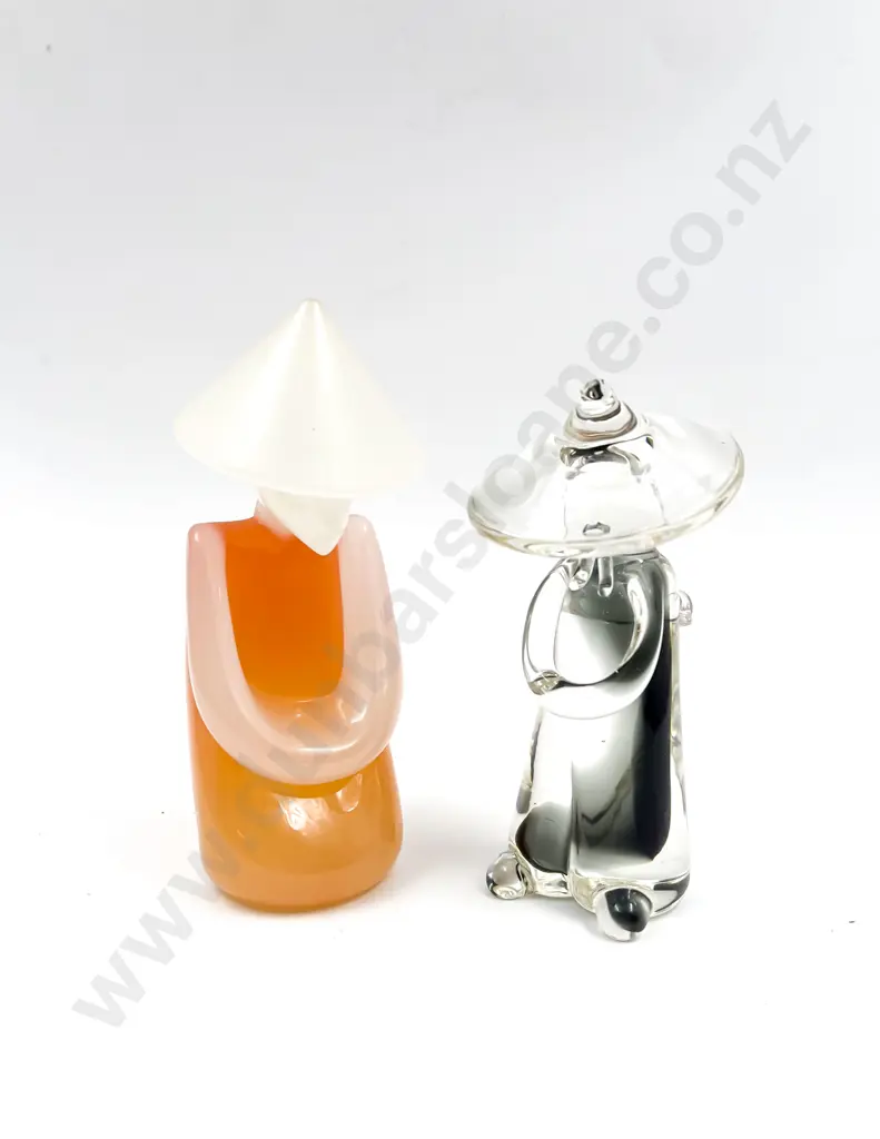 Seguso Murano Kneeling Art Glass Figure & Other Image 1++