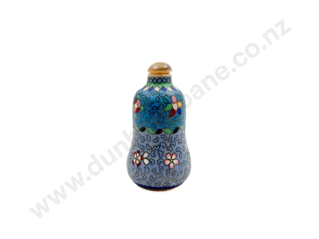 Small Chinese Cloisonné Style Bottle Image 1++