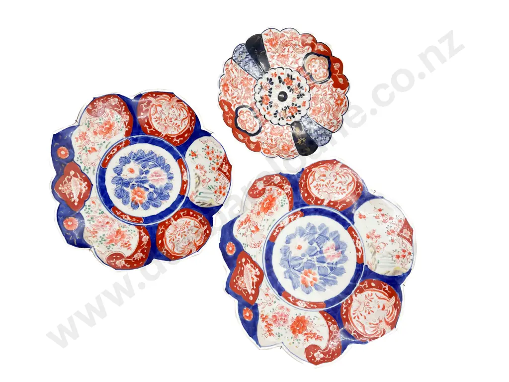 Three Imari Plates Image 1++