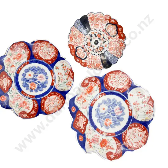 Three Imari Plates