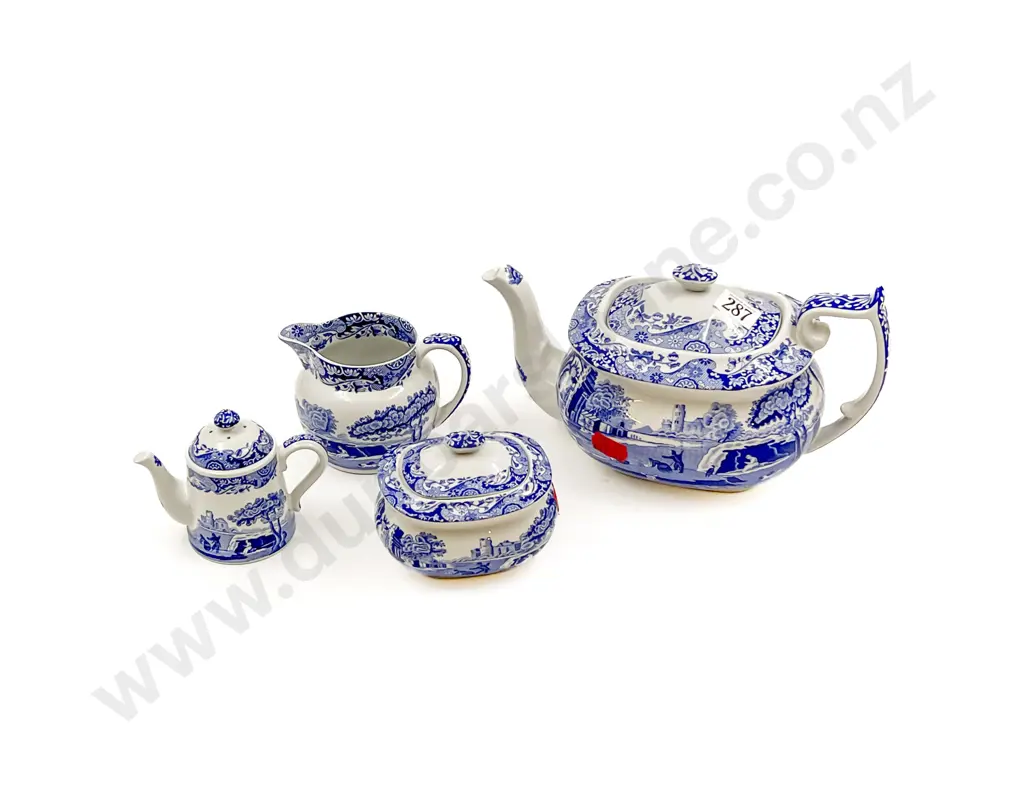 Four Pieces of Blue & White Spode Image 1++
