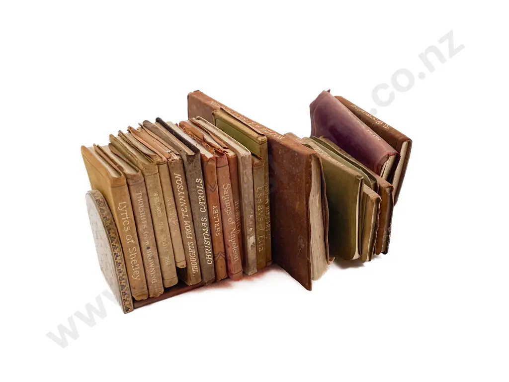Vintage Inlaid Bookstand & Assorted Books Image 1++