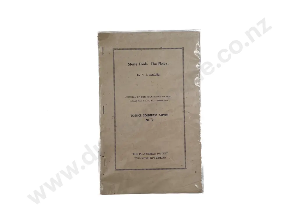 Stone Tools. The Flake. by H. S. McCully Pamphlet Image 1++