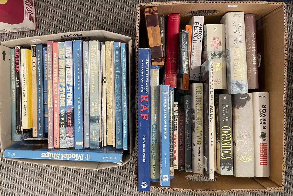 Two Boxes of Assorted Vintage Books Image 1++