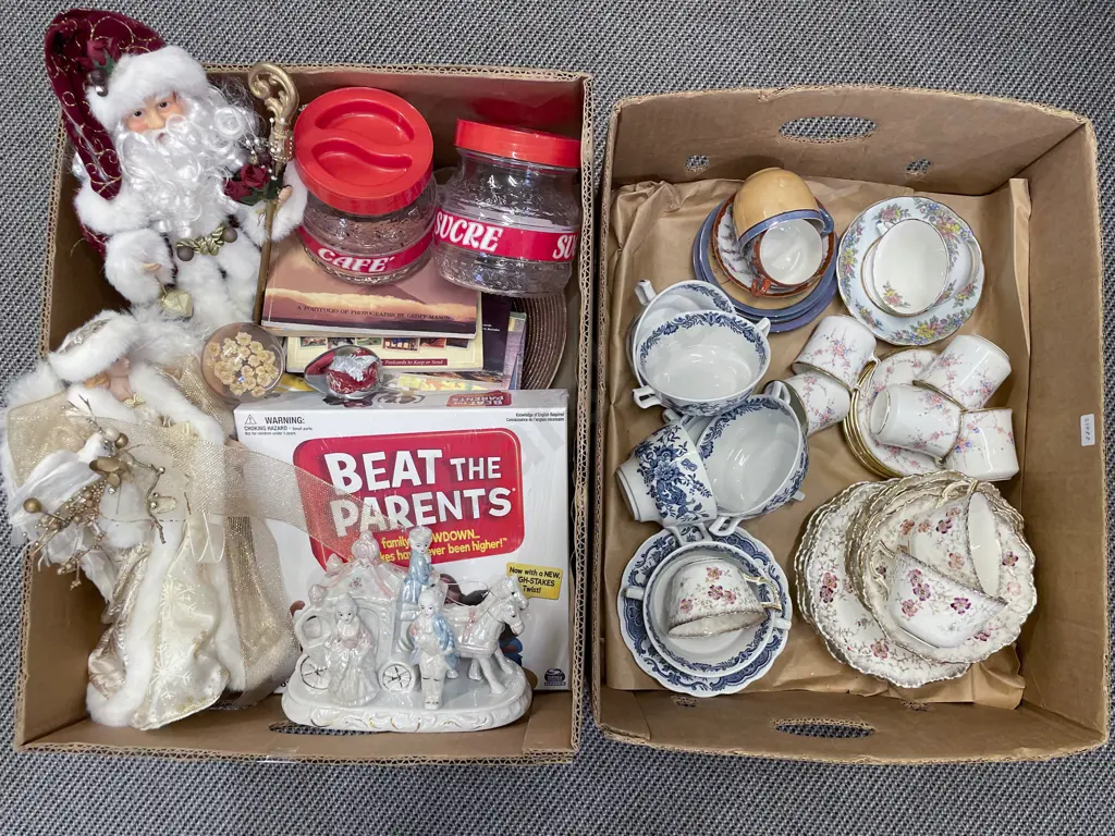Two Boxes of Assorted China Image 1++