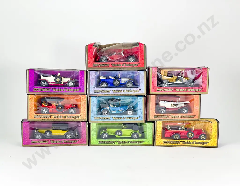 10 Matchbox Models of Yesteryear Window Woodgrain Boxed Image 1++