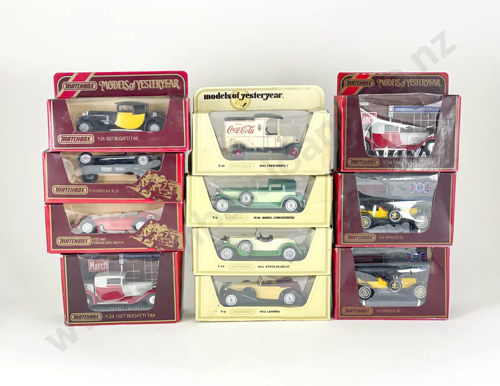 11 Matchbox Models of Yesteryear Mixed Red and Yellow Boxed with Coca Cola Image 1++