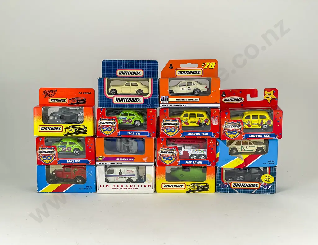 14 Matchbox 1-75 Series MB Window Boxed Promotional Models Image 1++