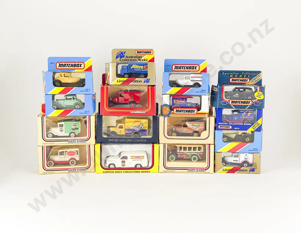 9 Matchbox 1-75 Series MB Window Boxed Promotional Models 5 Lledo and Trax Image 1++