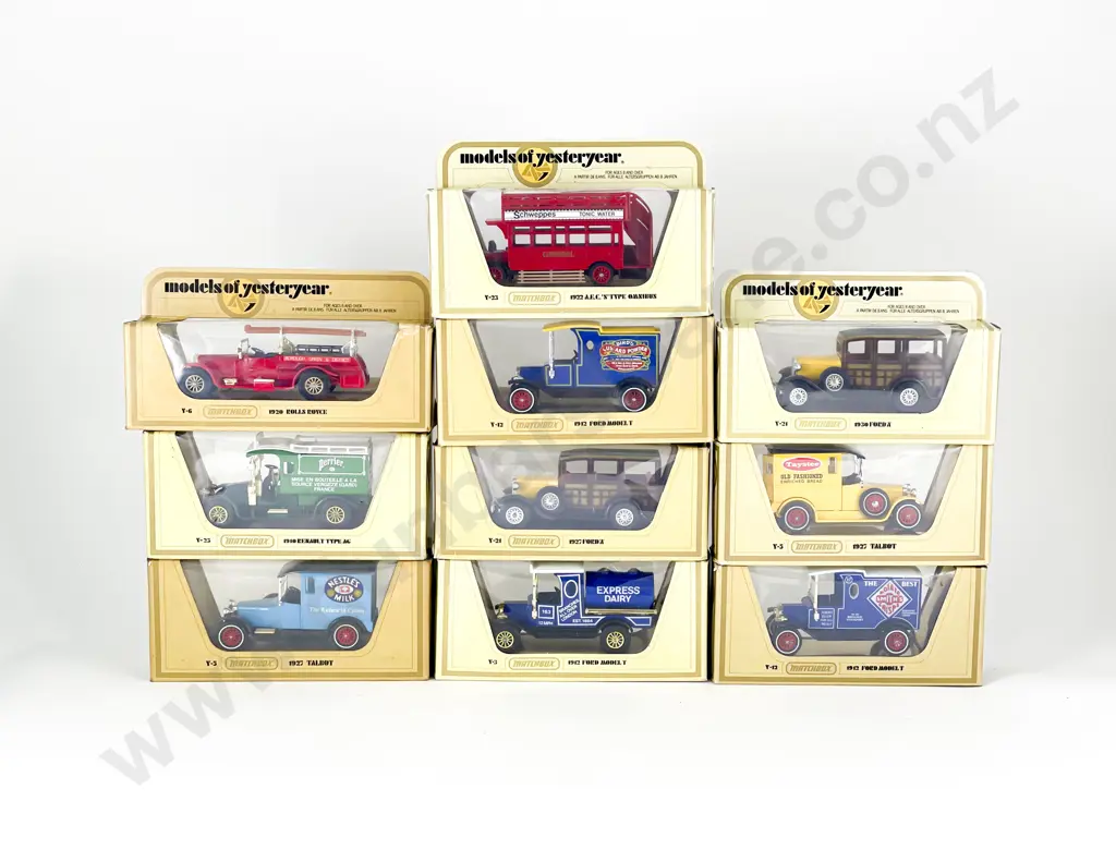 10 Matchbox Models of Yesteryear Window Yellow Boxed Image 1++