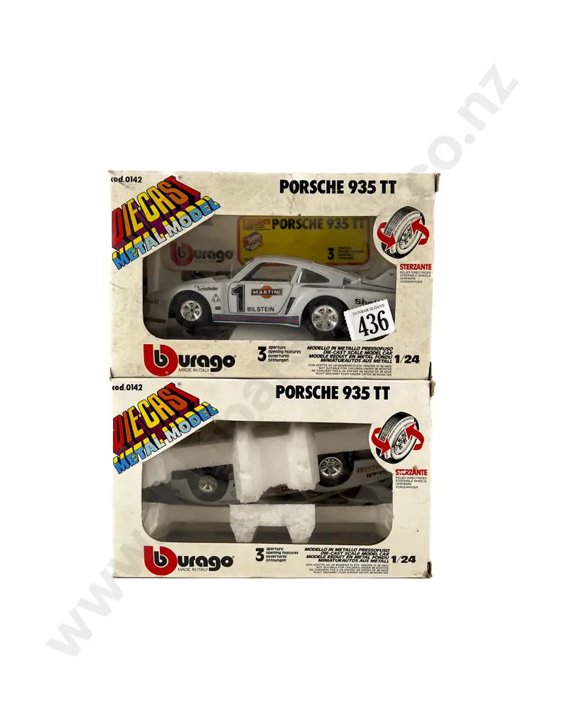 2 Burago Porsche 935TT Models Boxed Image 1++