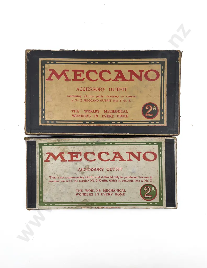 Vintage Meccano Part Boxed Sets 2A x3 1A and 3A Image 1++