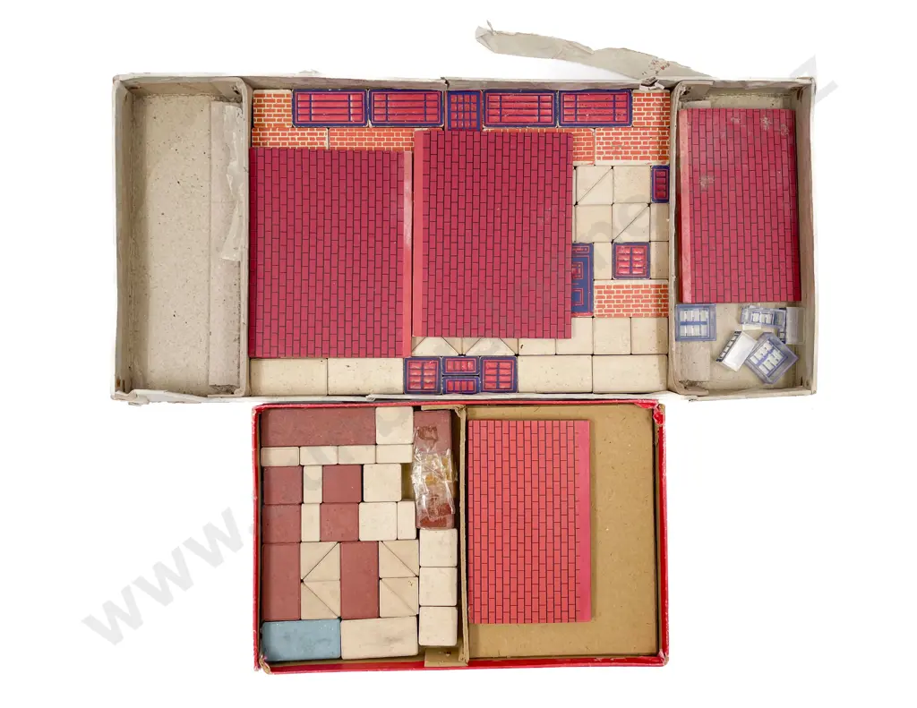 Boxed Lott's Stone Building Bricks and NZ Buz Builder #4 and Warmex Construction Kit Image 1++