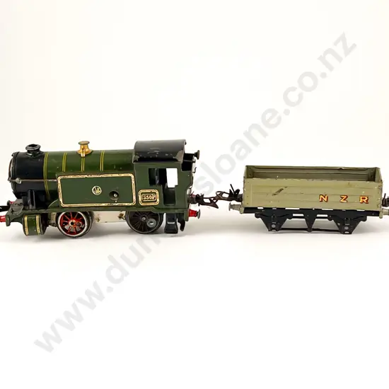 Collection Hornby Clockwork Railway with NZR open wagon and GWR Tank Engine